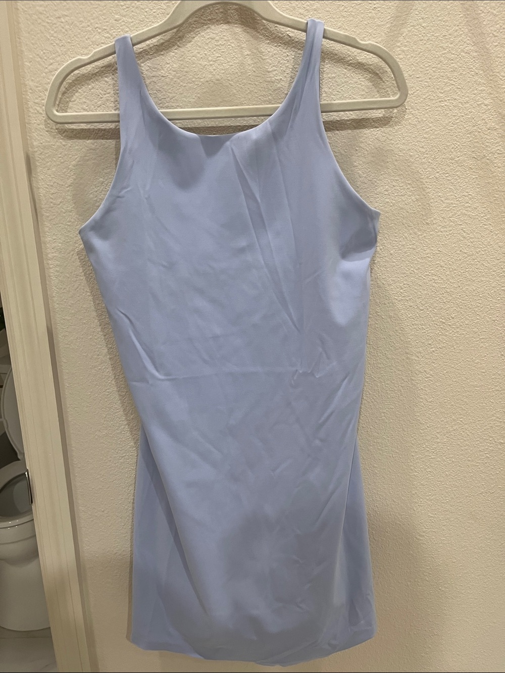 SPANX Power Boost Exercise Dress Light Blue Sleeveless Shift Dress size M - Picture 5 of 8